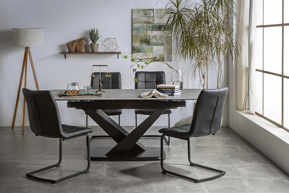 ラブラ　セラミックテーブル　ダイニングテーブル　伸長式