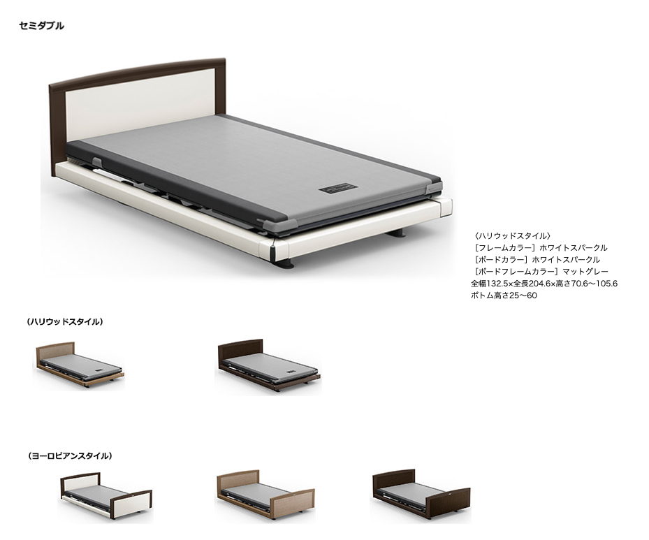 ラウンドタイプ セミダブル