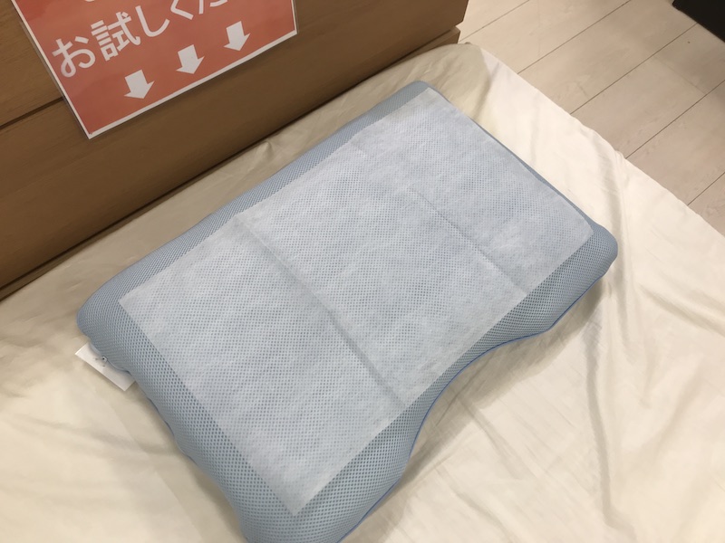枕のお試し時にはピローシートをお使いください