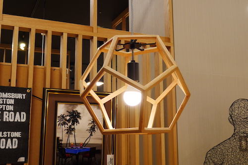 ビンテージスタイルのリビングダイニング