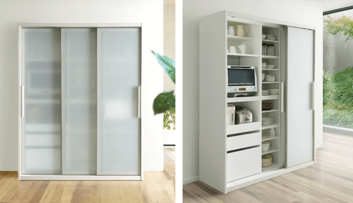 大扉キッチン収納　ラビン