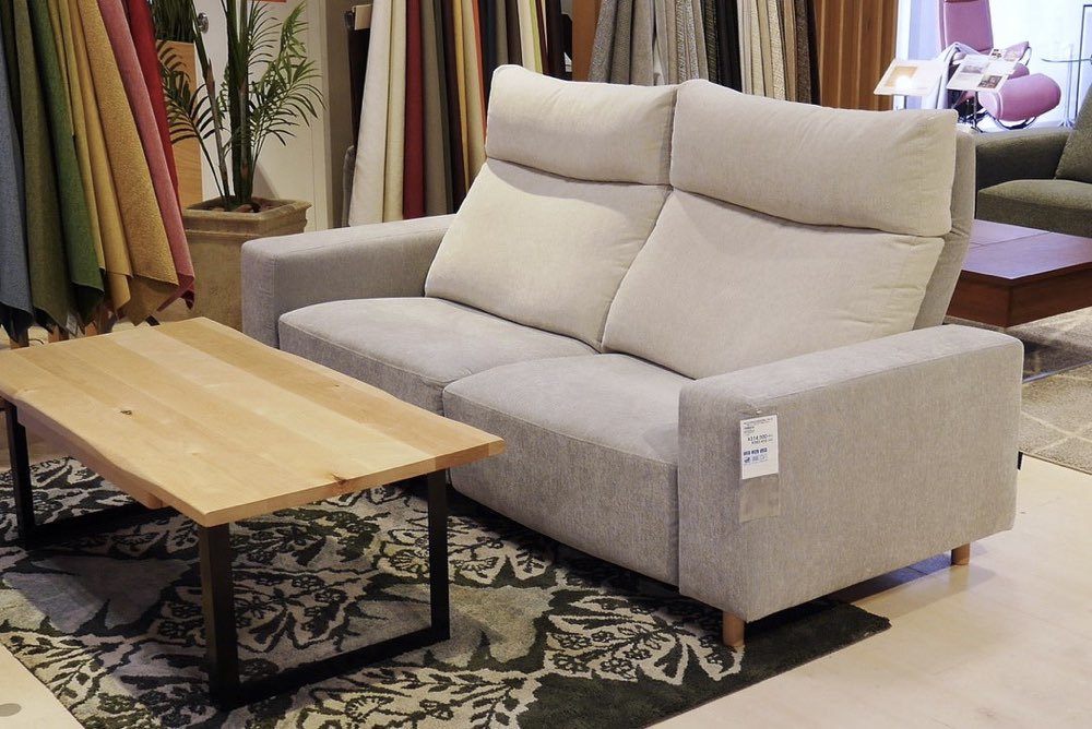 オブリーク　マルイチセーリング カウチソファ　ファブリックソファ リクライニングソファ