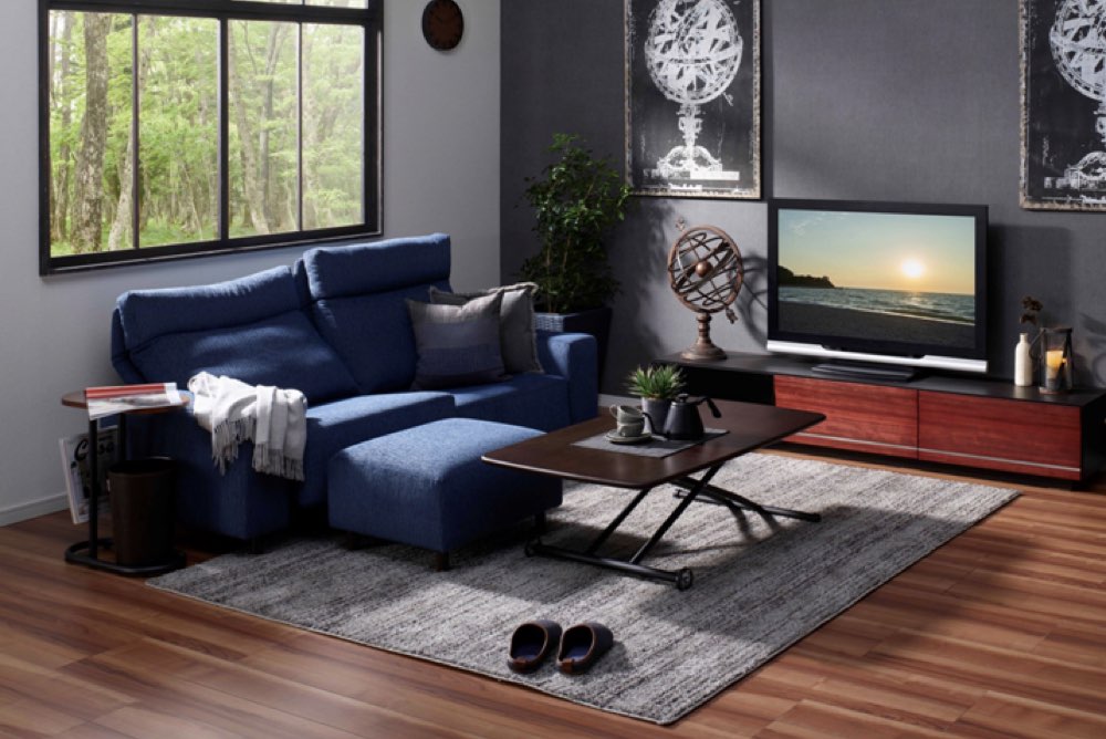 オブリーク　マルイチセーリング カウチソファ　ファブリックソファ リクライニングソファ