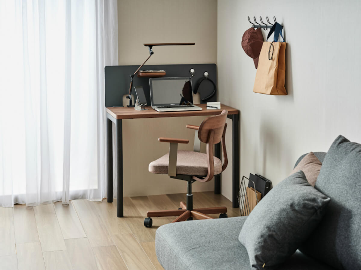 カリモク　コンパクトデスク　クリアネル 