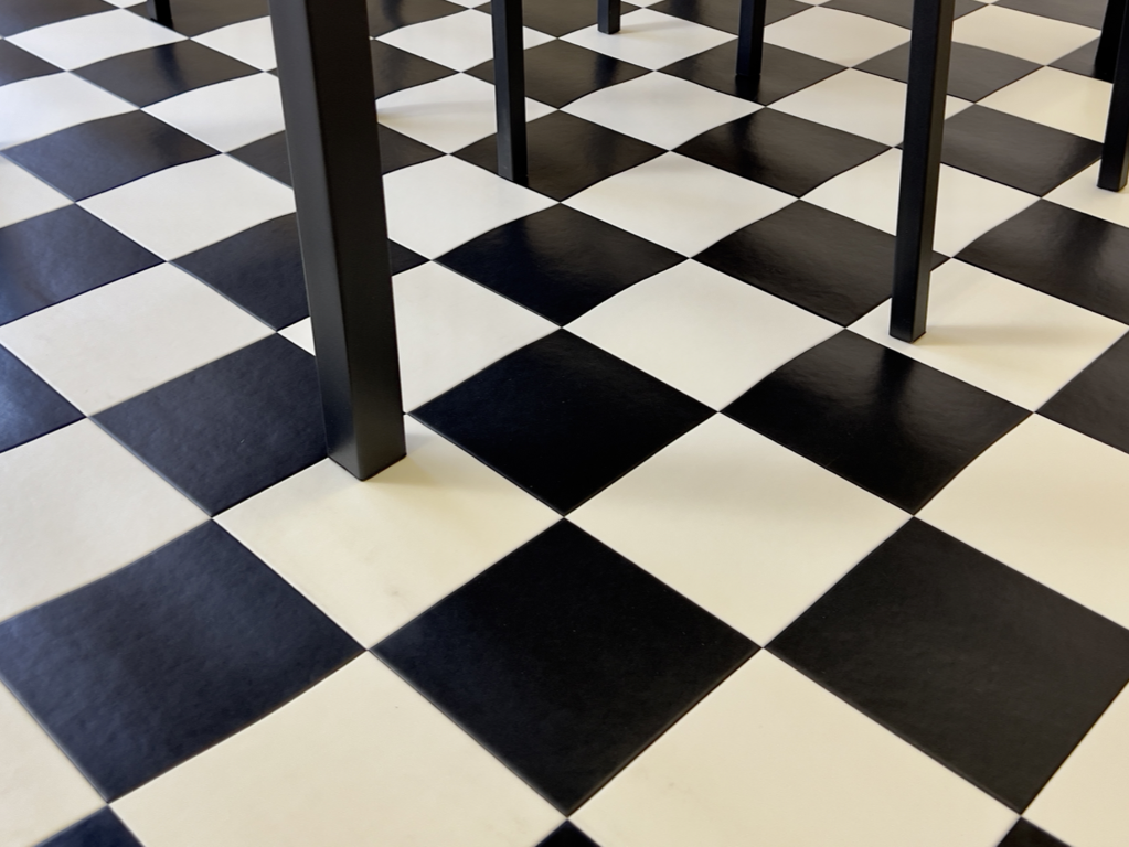 クッションフロア素材 ダイニングラグ