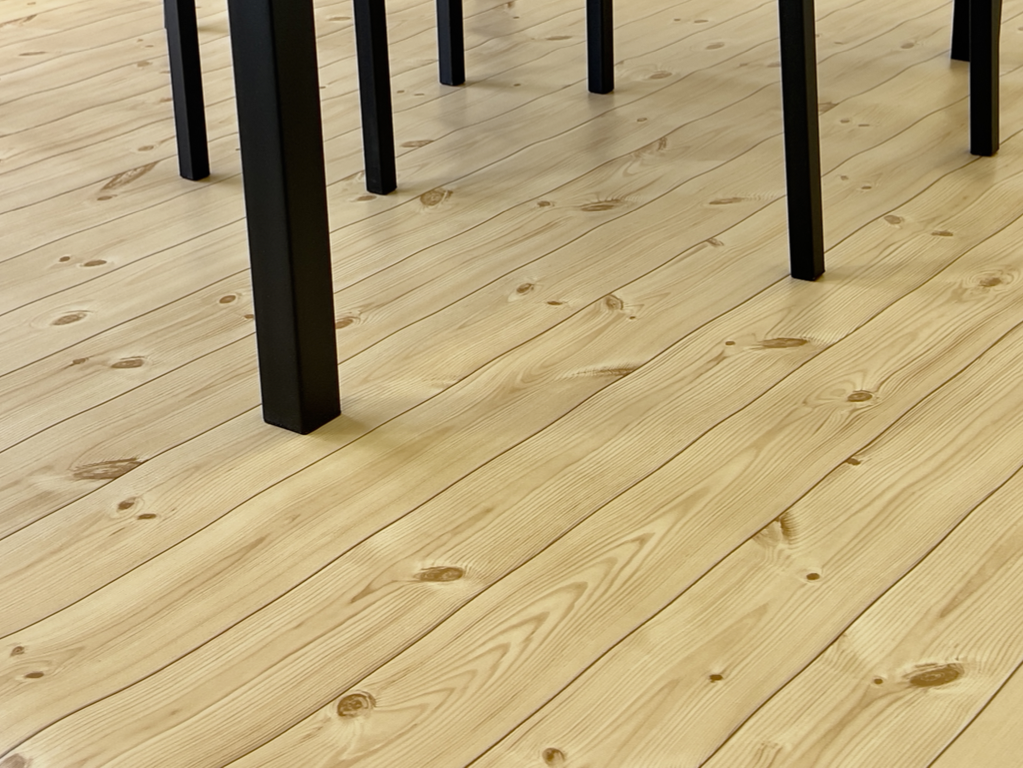 クッションフロア素材 ダイニングラグ