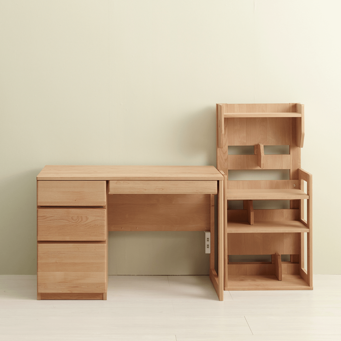 学習デスク　子供部屋　木製デスク　シンプルデスク　木工メーカー　日本製