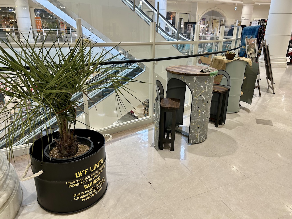 ファニチャードーム H&M FACTRY ドラム缶ファニチャー ウッドプランター