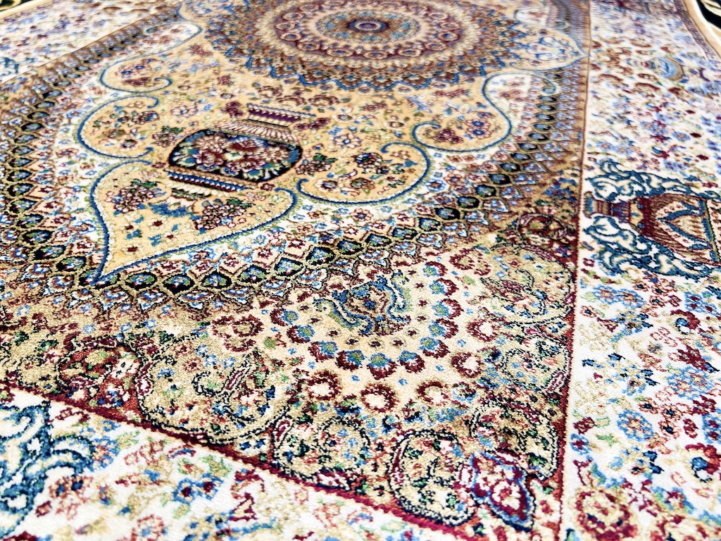 ハザン/BE トルコ製モダールレーヨンラグ