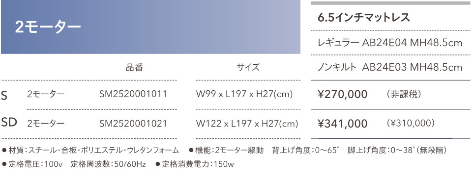 ファニチャードーム シモンズ 電動ベッド
