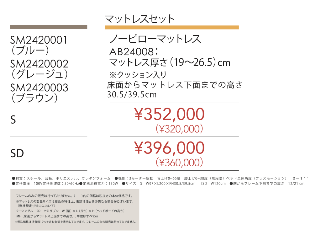 ファニチャードーム シモンズ 電動ベッド