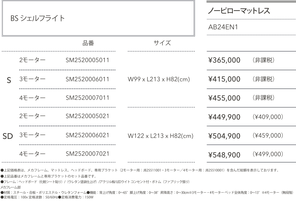 ファニチャードーム シモンズ 電動ベッド
