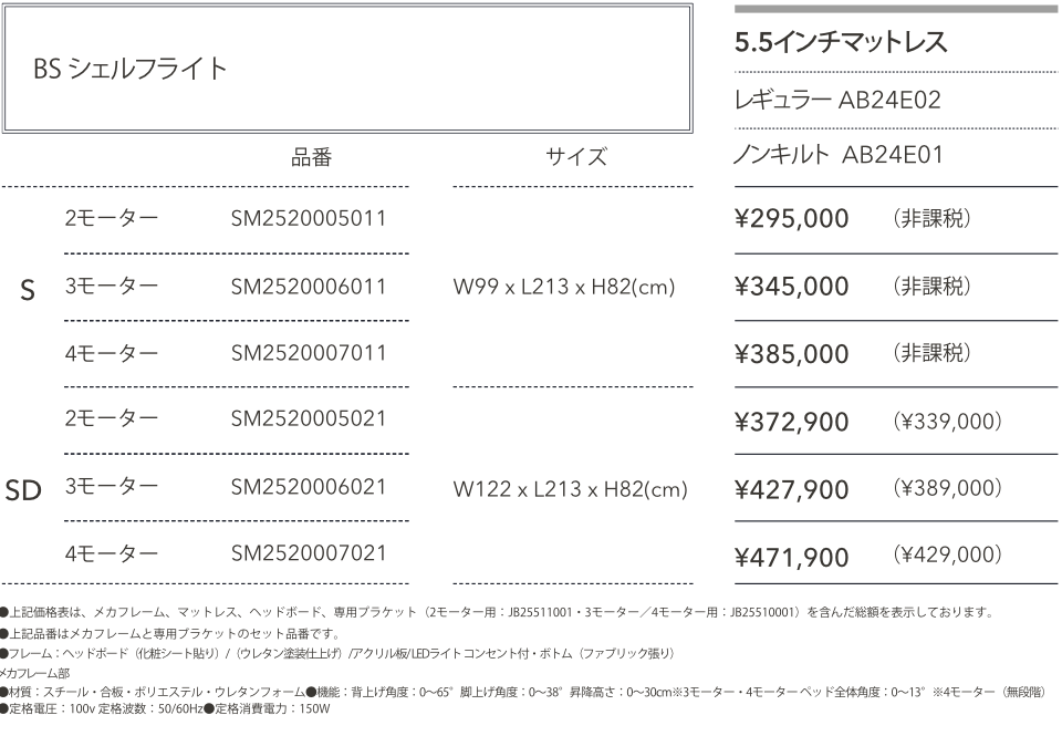 ファニチャードーム シモンズ 電動ベッド